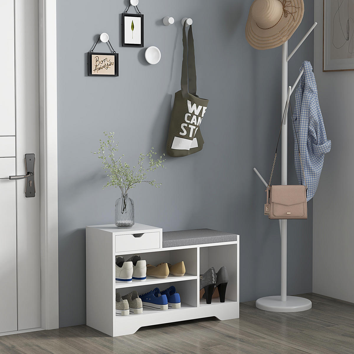 KONSOLENTISCH Weiß Spanplatte 1 Stück - Weiß, Kunststoff (76.5/30/52cm) - GiPP