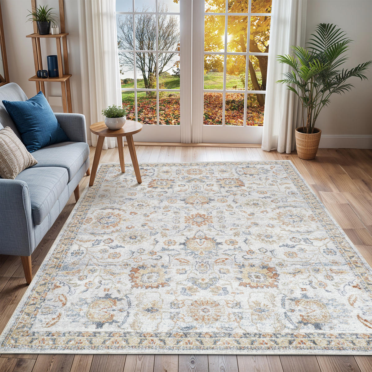 TEPPICH Maschinenwaschbar 160/213 cm Grau - Grau, Naturmaterialien/Textil (160/213cm) - LIVABLISS