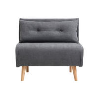 SCHLAFSESSEL - 1 Person - stoff - grau Valerio - Grau, Holz/Textil (90/81/78cm) - Vente-Unique