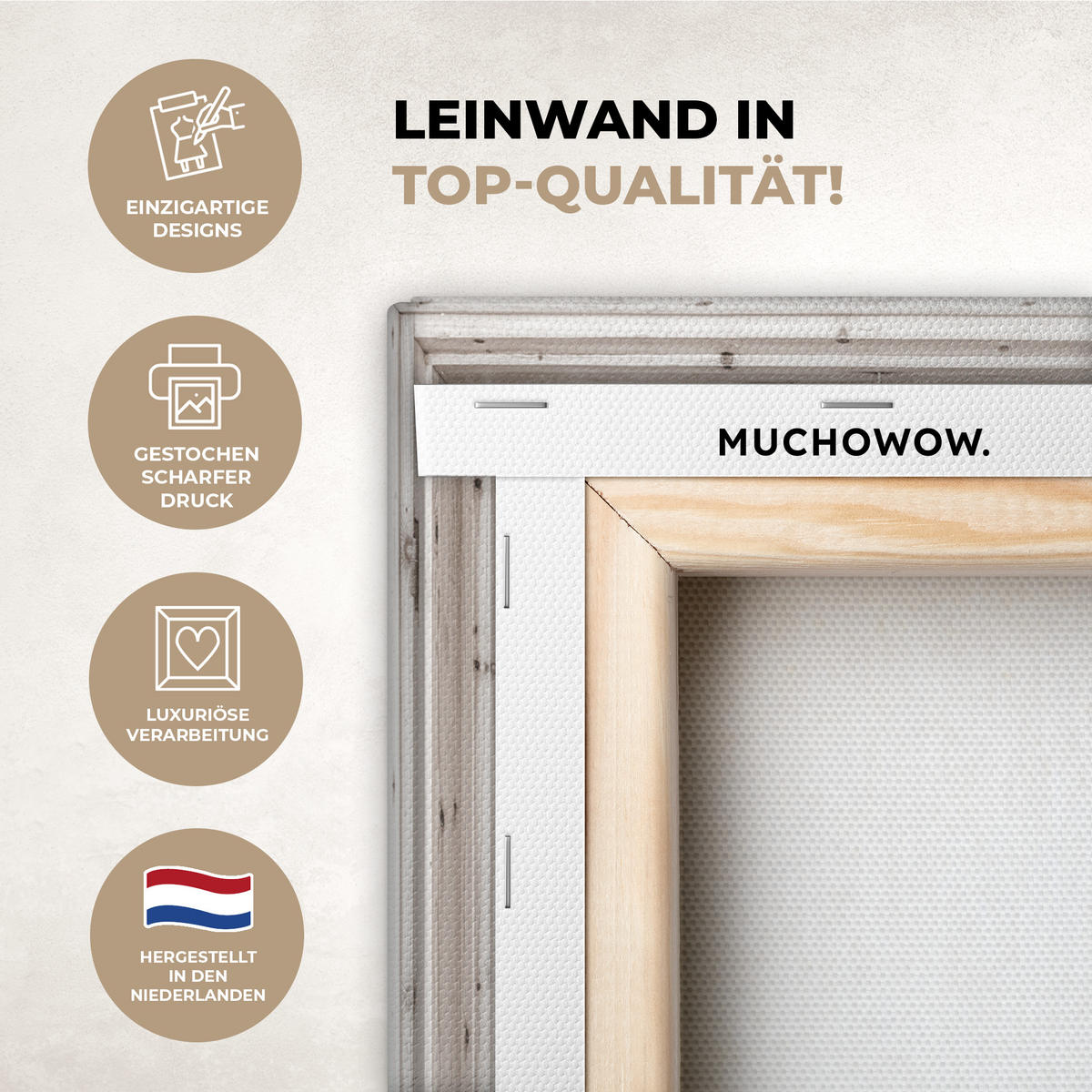 LEINWANDBILD Winterlandschaft - Hütte - Berge - Ausblicke - Aussicht - Natur Deko Wohnzimmer 20x30 cm - Weiß Hochglanz, Textil (20/30cm) - MuchoWow