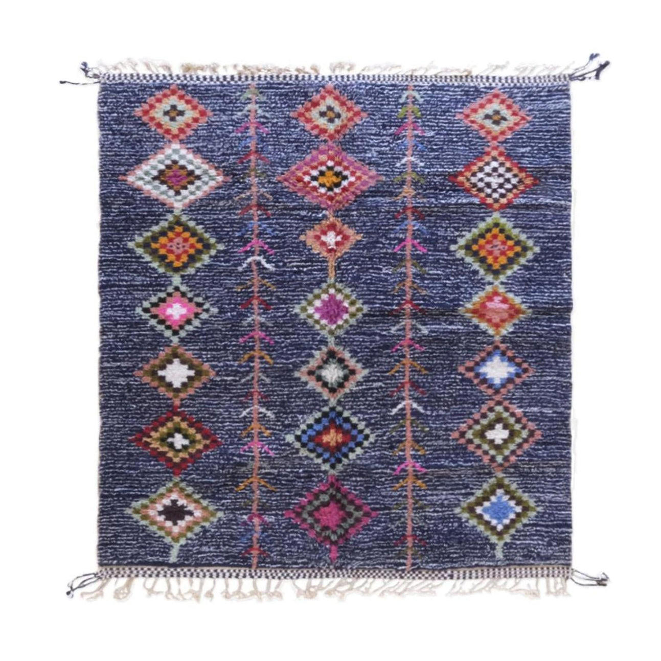 BERBERTEPPICH Ethno handgeknüpft 227x 270 cm - Multicolor, Naturmaterialien (227/270cm) - AFK Living