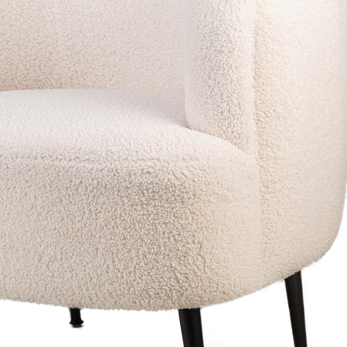SESSEL Wolle Weiß - Weiß, Textil (80/80/72cm) - Nordlys
