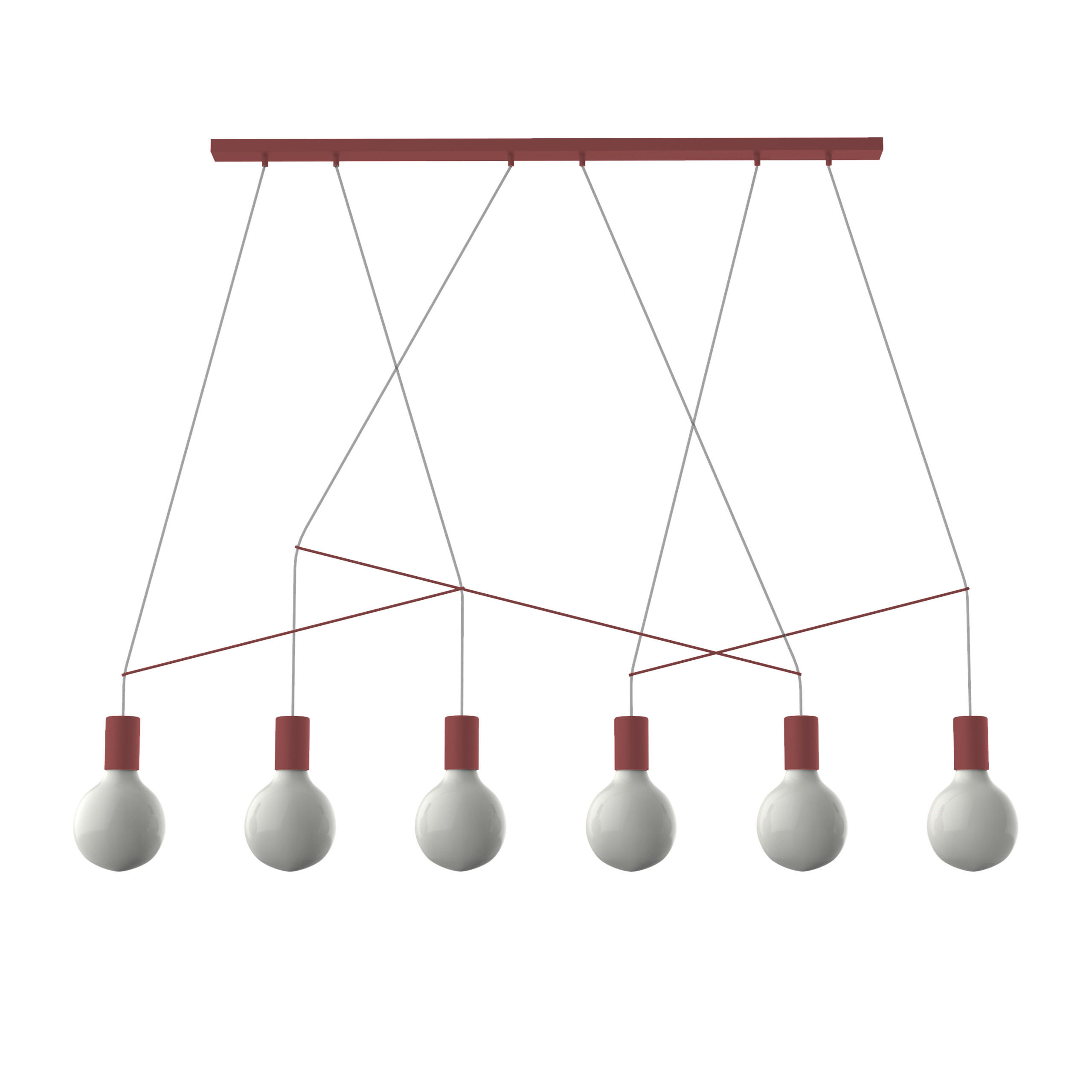 HÄNGELEUCHTE - Rot, Metall (4/90/6cm) - Lumicom