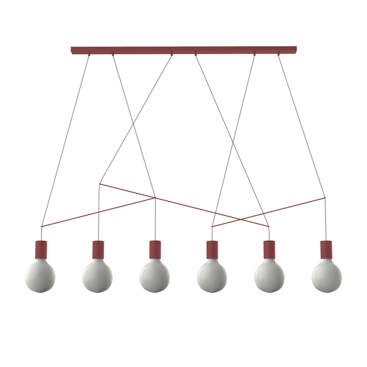 HÄNGELEUCHTE - Rot, Metall (4/90/6cm) - Lumicom