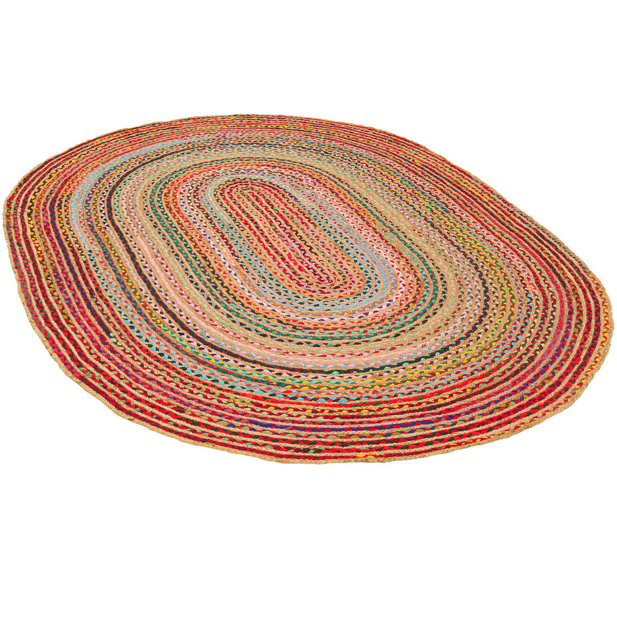 NATURFASER TEPPICH JUTE SALSA MODERN - Multicolor, Textil (200/300cm) - Pergamon
