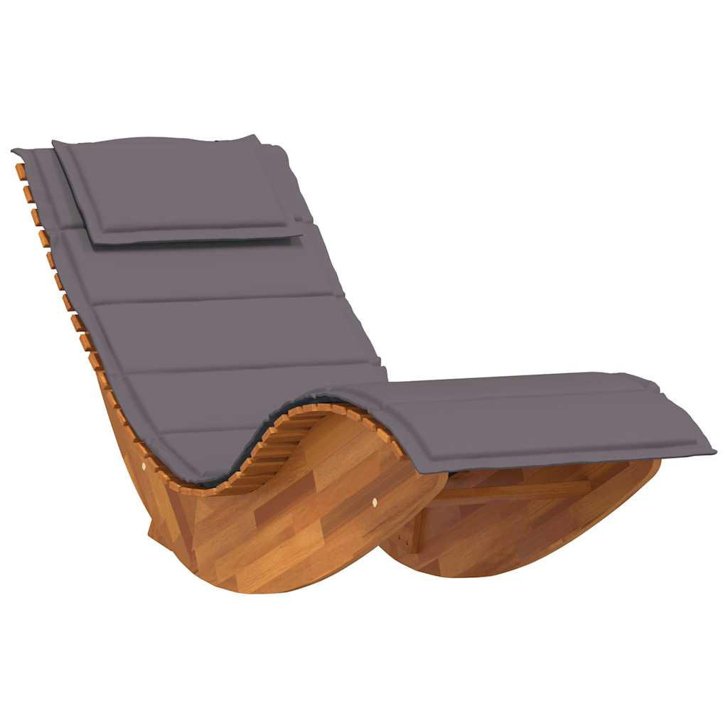 vidaXL Schaukelliege Braun, Dunkelgrau 60x74x154 cm