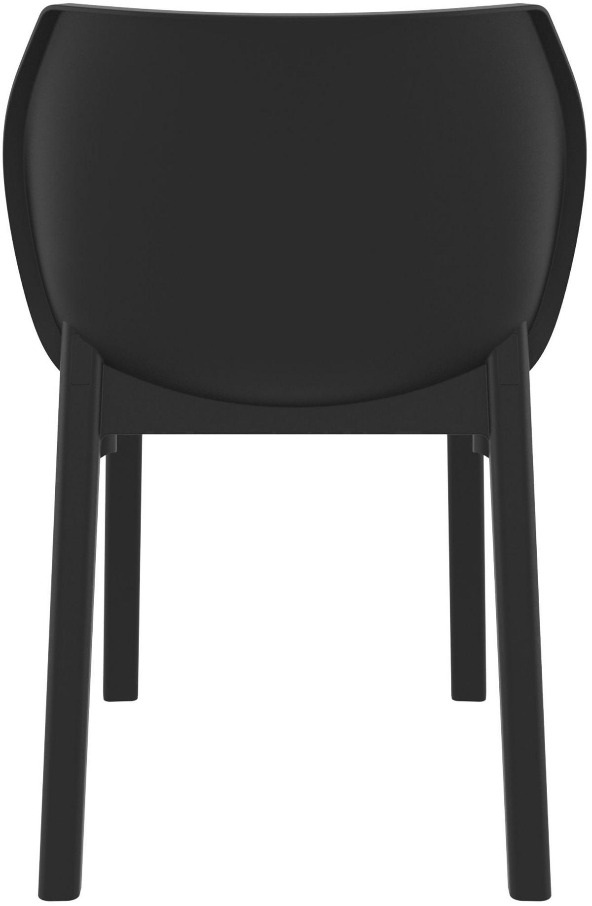 GARTENSTUHL 6 Kunststoff Schwarz - Schwarz, Kunststoff (58/80/59cm) - CLP