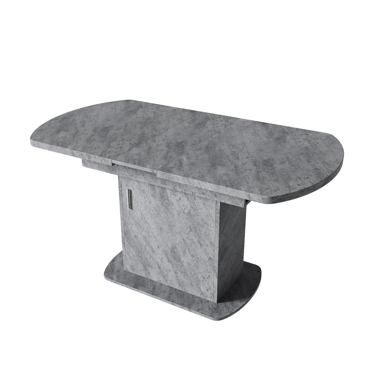 ESSTISCH 110-130/70/75 cm ausziehbar mit Stauraum, Spanplatte und Metall, Grau - Grau, Holzwerkstoff (130/70/75cm) - Redom