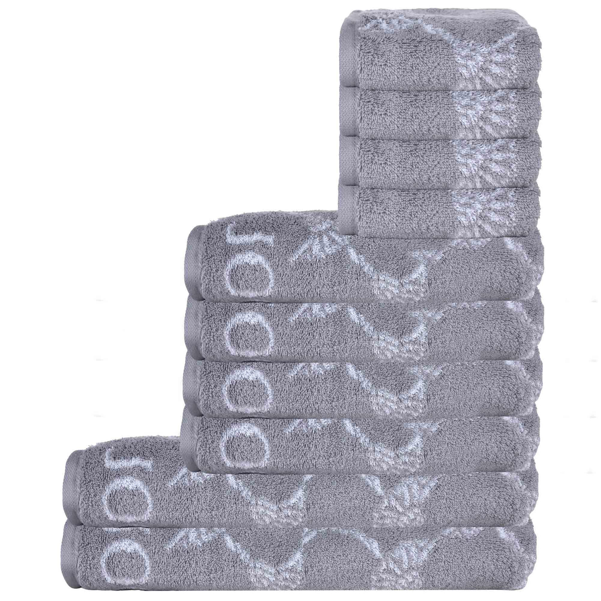 HANDTUCH Unisex Grau Baumwolle 10er Pack - Grau, Textil (100/50cm) - Joop!