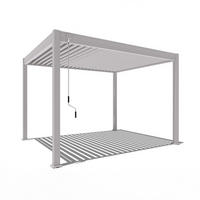PERGOLA Classic Pavillon Terrassenüberdachung Aluminium 3 x 3,6 m Ivory Sand - Beige, Metall (300/255/360cm) - WEIDE