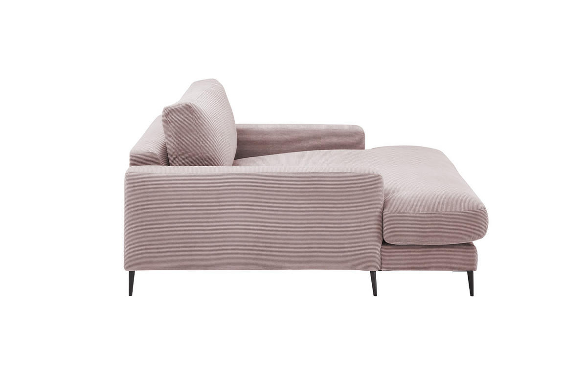 LONGSEAT CARA Pink Cord - Pink/Schwarz, Textil/Metall (132/84/170cm) - KAWOLA