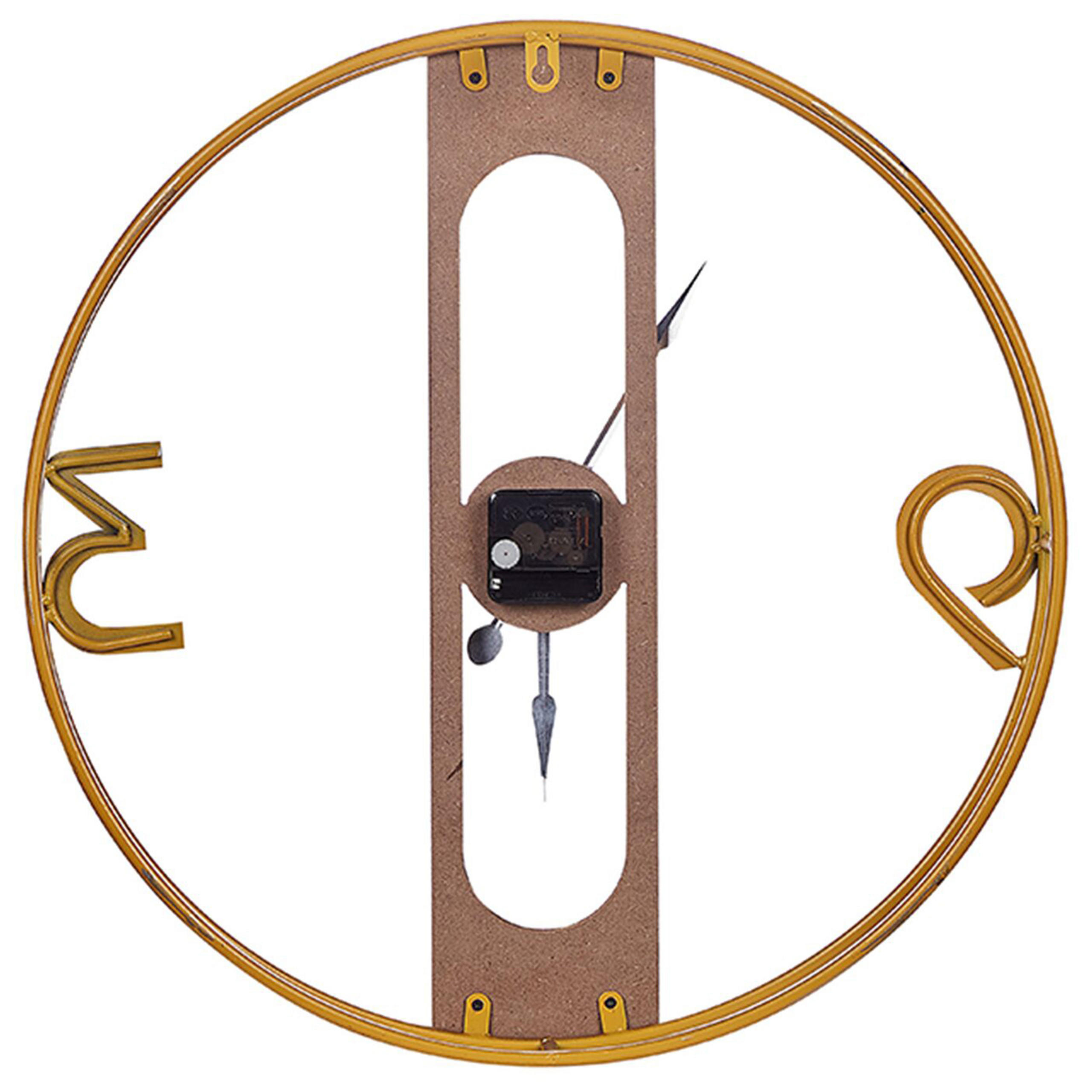 WANDUHR heller holzfarbton Mulhouse - Hellbraun, Holzwerkstoff (50/50/2cm) - Beliani