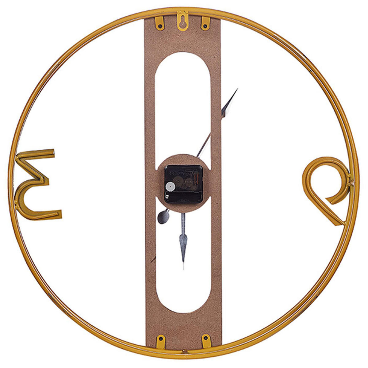 WANDUHR heller holzfarbton Mulhouse - Hellbraun, Holzwerkstoff (50/50/2cm) - Beliani