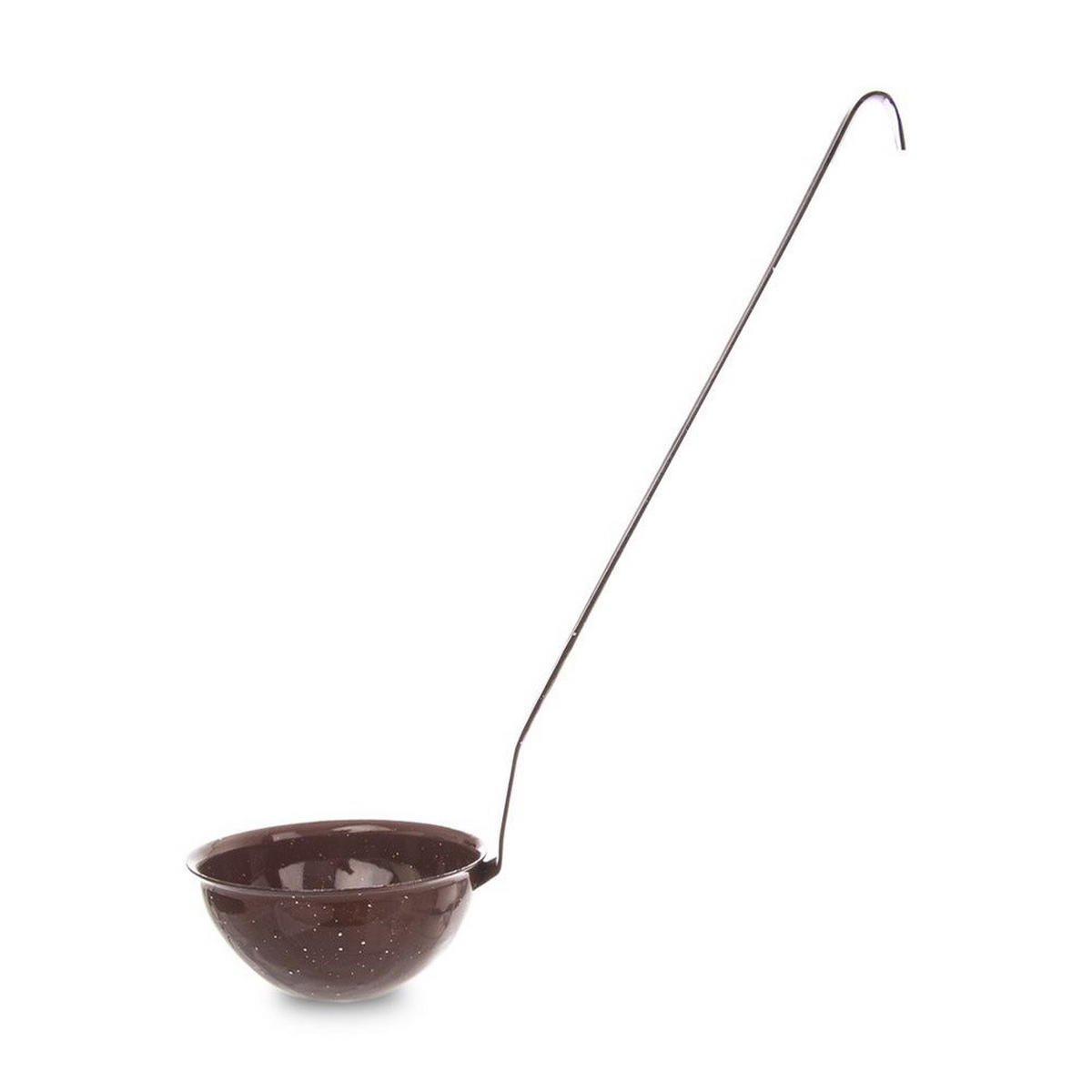 BRAUNE EMAILLE-SCHÖPFKELLE 170 ml 35 cm - Braun, Metall (35cm) - Orion 