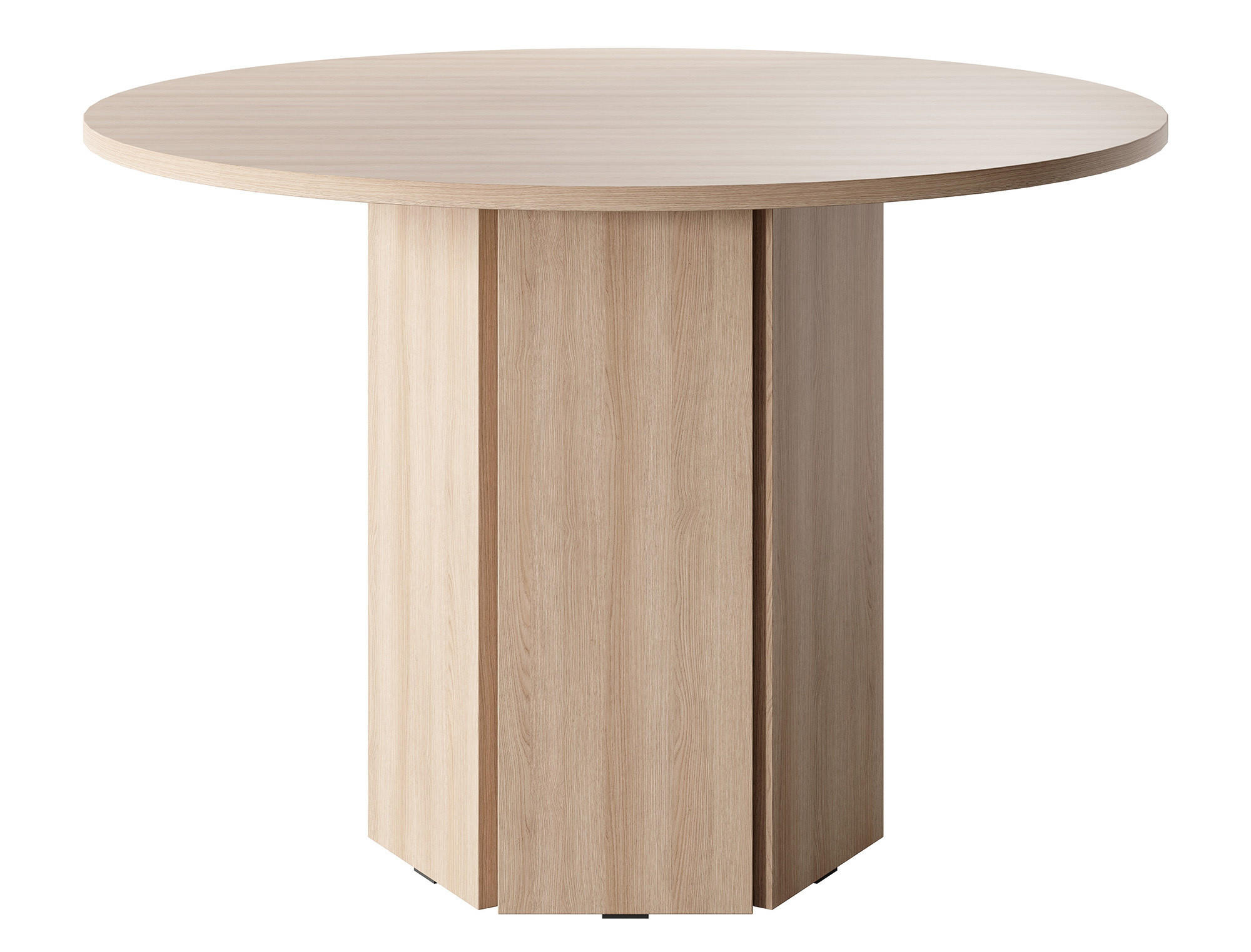 ESSTISCH HEXA Lindberg Eiche 110 cm - Beige, Holzwerkstoff (110/110/75cm) - Selsey