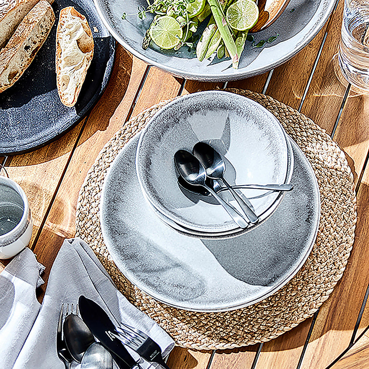 PLATZSET (12er Set) Tout Autour - Braun, Naturmaterialien (36/36cm) - BUTLERS