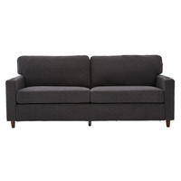 2-SITZER-SOFA aus Chenille 203x77,5x86 cm Dunkelgrau mit USB-C, LED, Getränkehaltern und Seitentaschen - Dunkelgrau, Textil (77.5/86/203cm) - Modfu
