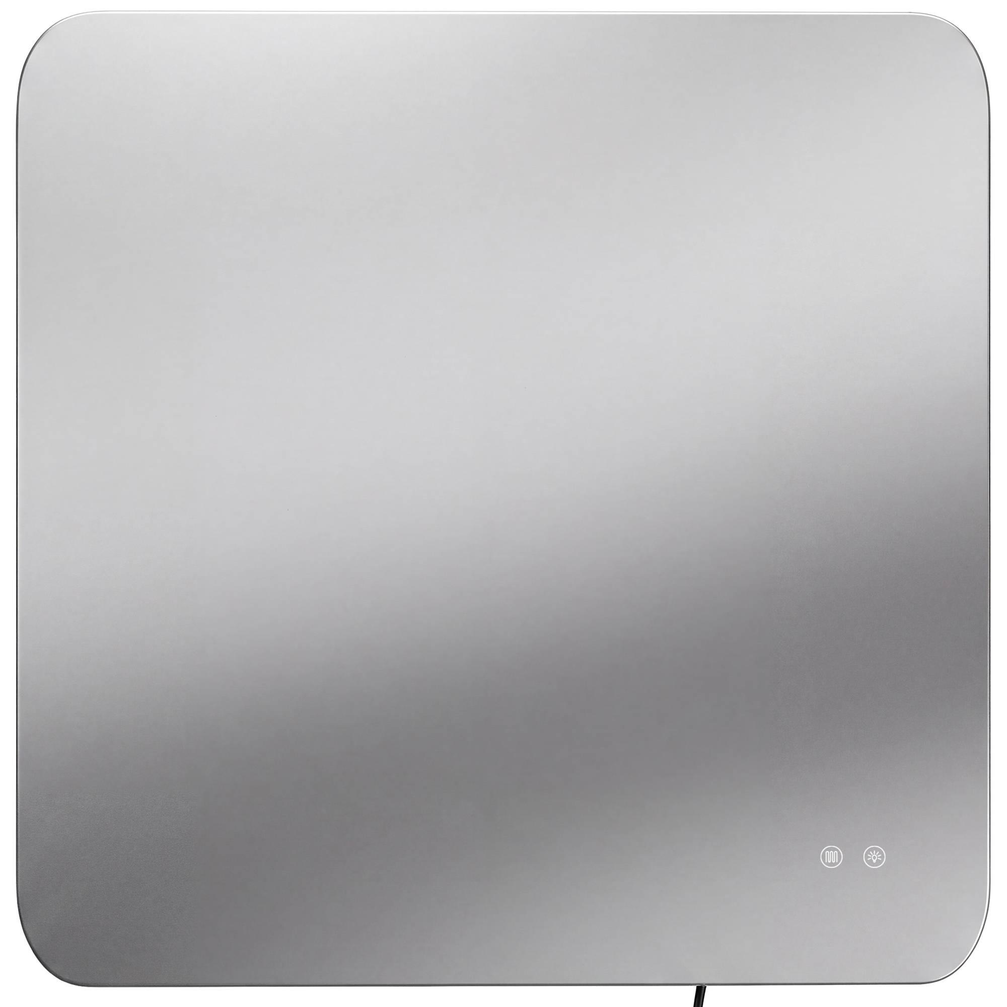 BADEZIMMERSPIEGEL eckig 80/3/80 cm Glas Klarglas - Klar, Glas (80/80/3cm) - CLP