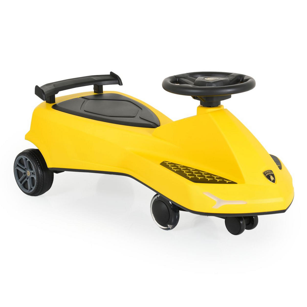 RUTSCHER Lamborghini Swing Car gelb Car Musikfunktion Lichter bis 110kg - Gelb, Kunststoff (78/32/36cm) - Moni