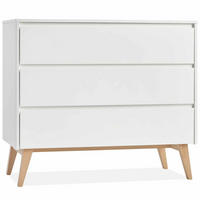 WICKELKOMMODE Dambi mit Schubladen - Weiß, Holz (100/93/53cm) - KONSIMO®