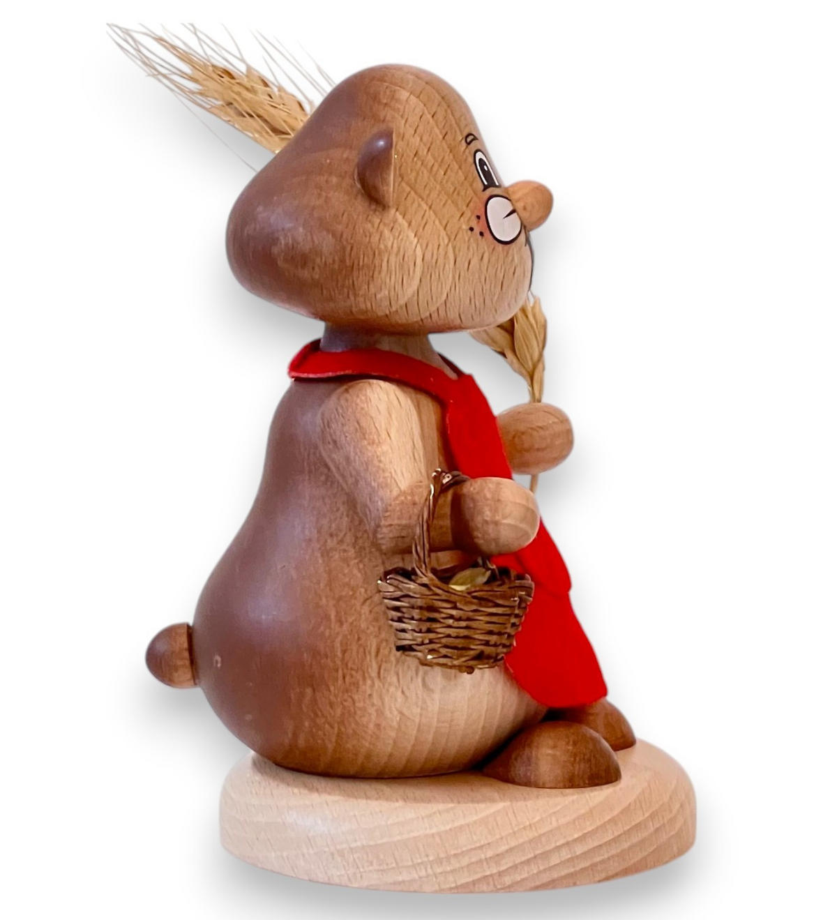 RAUCHFIGUR Hamster Urhamster 13 cm - Multicolor, Holz (8/13/0.1cm)