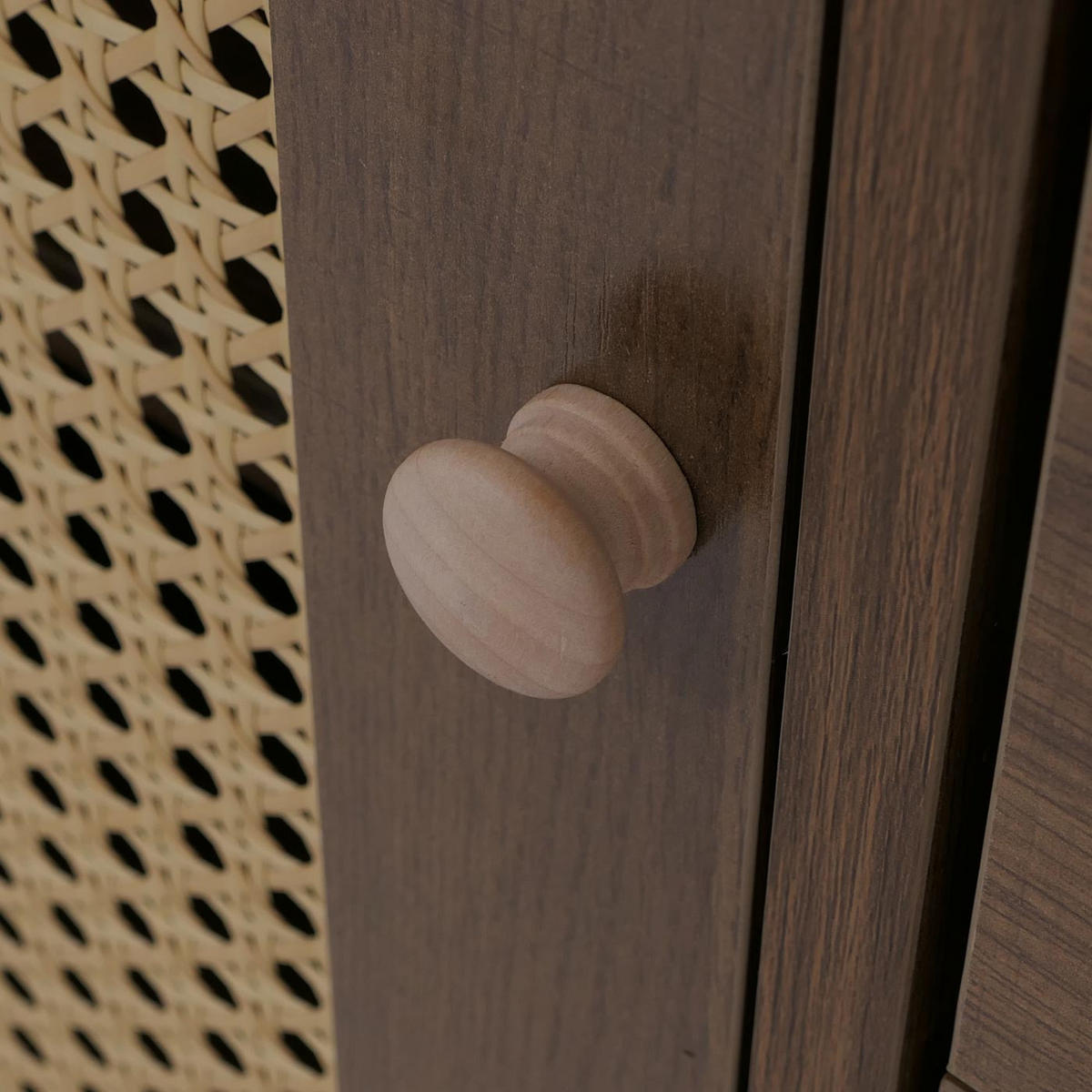 KOMODA Hnědá - hnědá, dřevo (100/95/40cm) - MCW