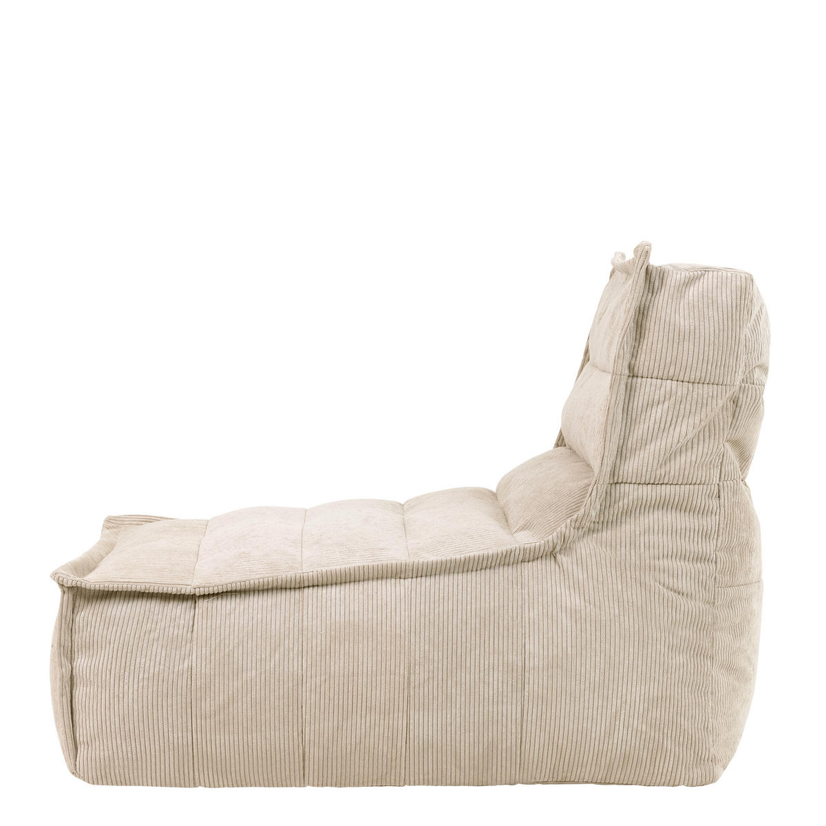 SITZSACK Lounger Dolce, Cord - Beige, Kunststoff (76/72/90cm) - icon