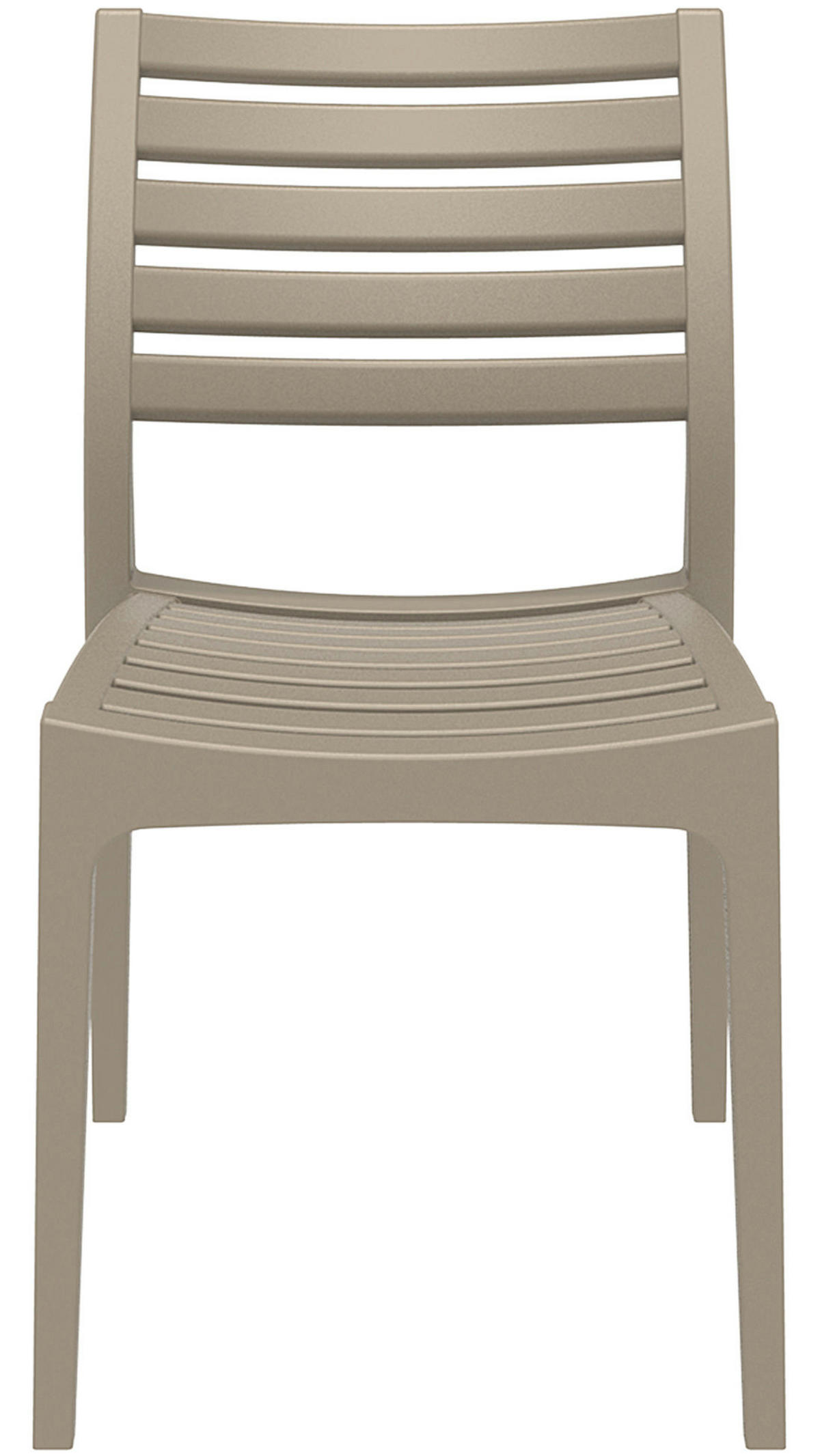 GARTENSTUHL 2er Set Kunststoff schlamm - Schlammfarben, Kunststoff (48/82/48cm) - CLP