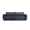 AUSKLAPPBARES-SOFA mit Bettkasten Kaelle aus Chenille-Stoff königsblau 3 Sitzplätze - Blau, Textil (97/91/244cm) - Micadoni