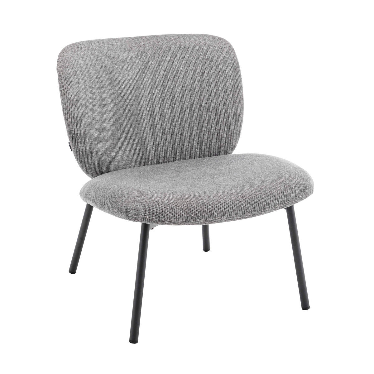 RELAXSESSEL 2-tlg., Grau - Grau, Textil (65/75/73cm) - Oviala
