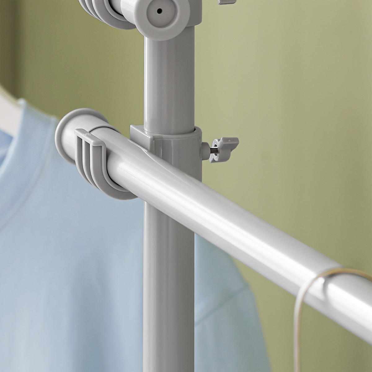 TELESKOP GARDEROBEN SYSTEM Grau - Grau, Kunststoff (226/285/3cm) - SoBuy