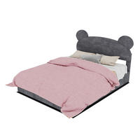 ČALÚNENÁ posteľ 140/200 cm sivá z látky a kovu s úložným priestorom a plynovým zdvihom - sivá, textil (140/200cm) - OKWISH