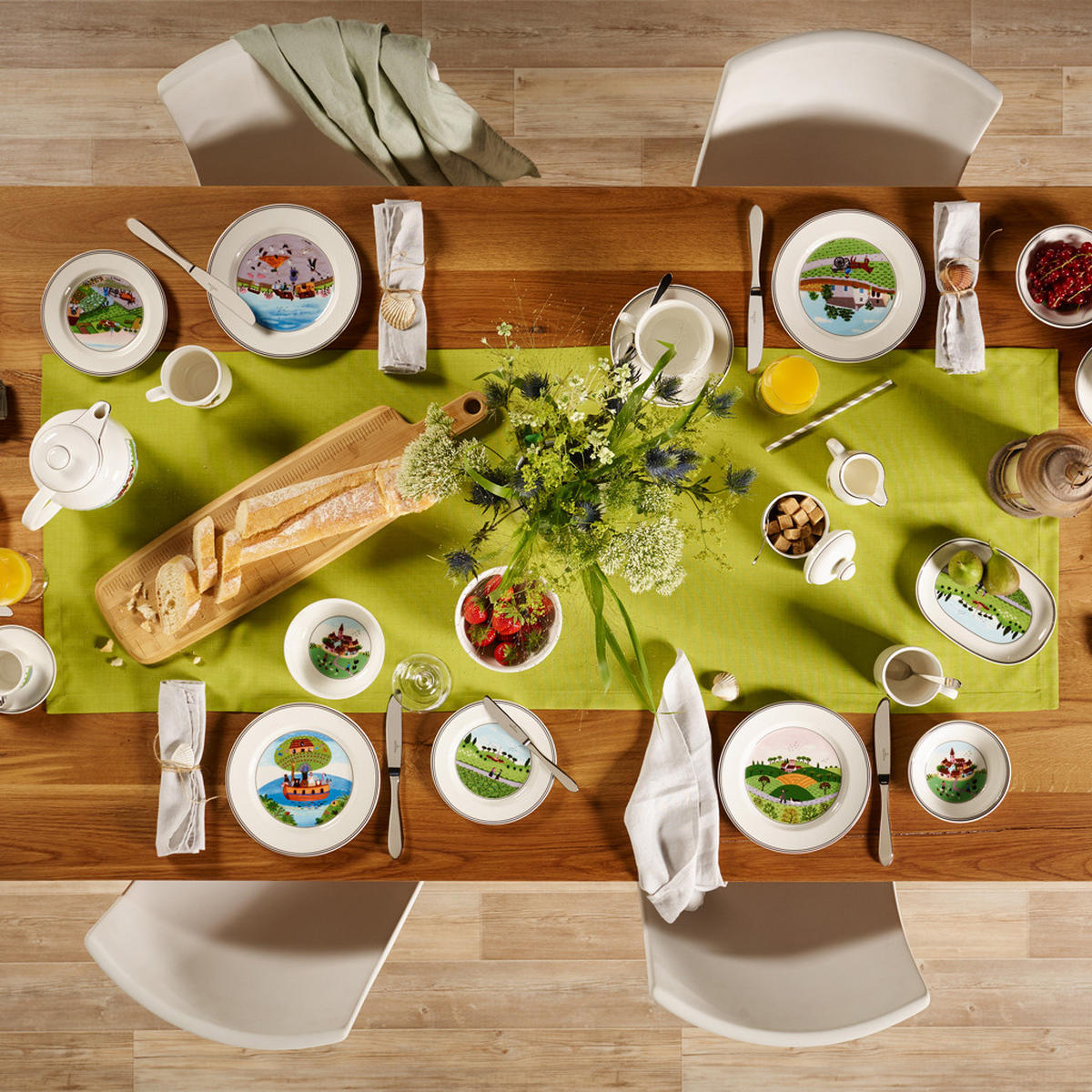 BROTTELLER KOLLEKTION Design Naif bunt ø 17 cm 6er Set - Multicolor, Keramik (17cm) - Villeroy & Boch
