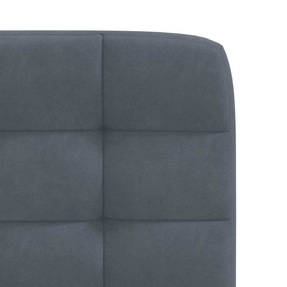 ESSZIMMERSTÜHLE 2 Stk. Dunkelgrau Samt 45*54*83cm - Dunkelgrau, Metall (45/83/54cm) - ZMH