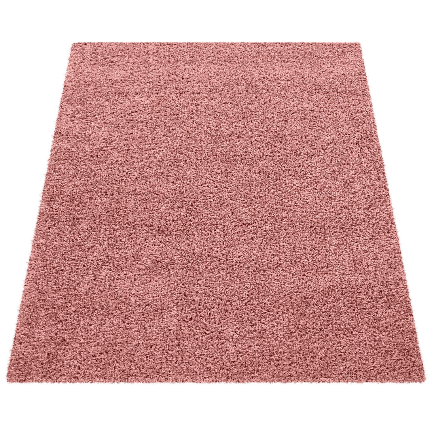 Paco Home Hochflorteppich Pink 140x200 cm
