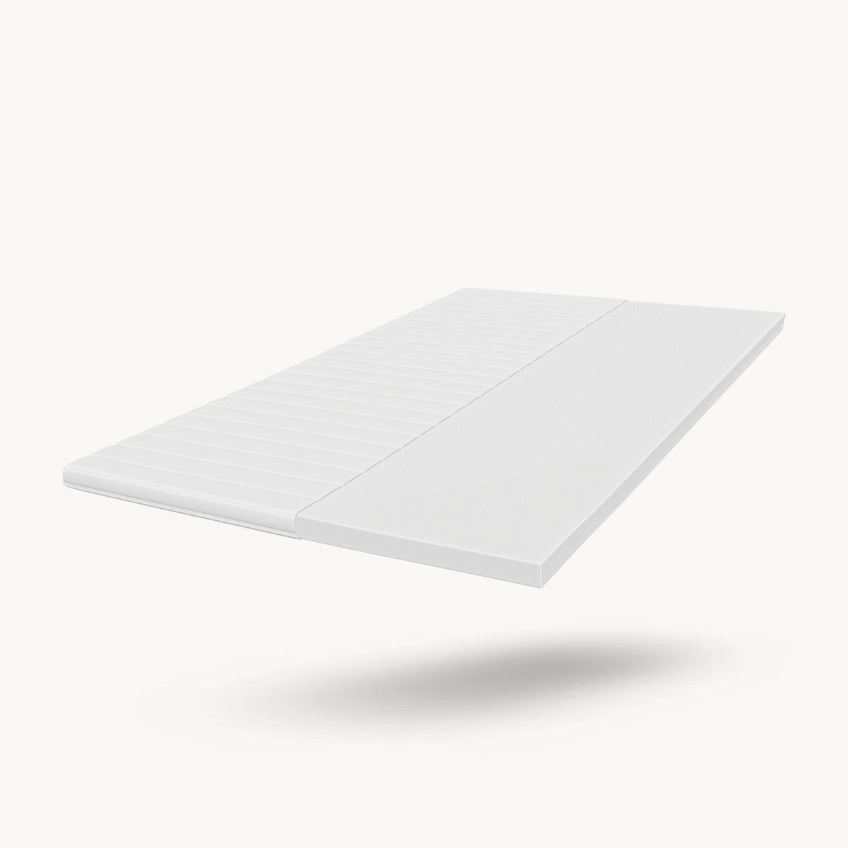 MATRATZENTOPPER orthopädisch 180 x 200 - Weiß, Textil (180/200cm) - Schlaftroll