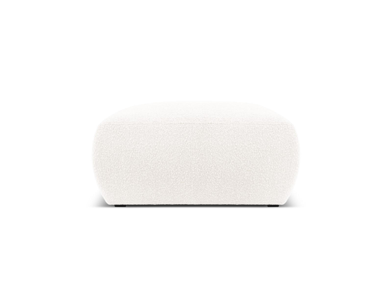 POUF Molino aus Boucle weiß - Weiß, Textil (75/36/75cm) - Micadoni