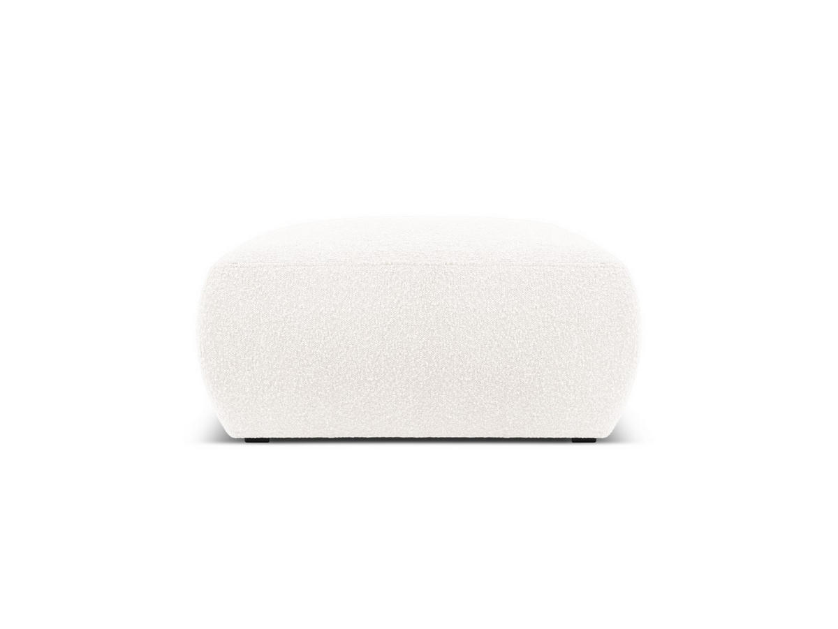 POUF Molino aus Boucle weiß - Weiß, Textil (75/36/75cm) - Micadoni