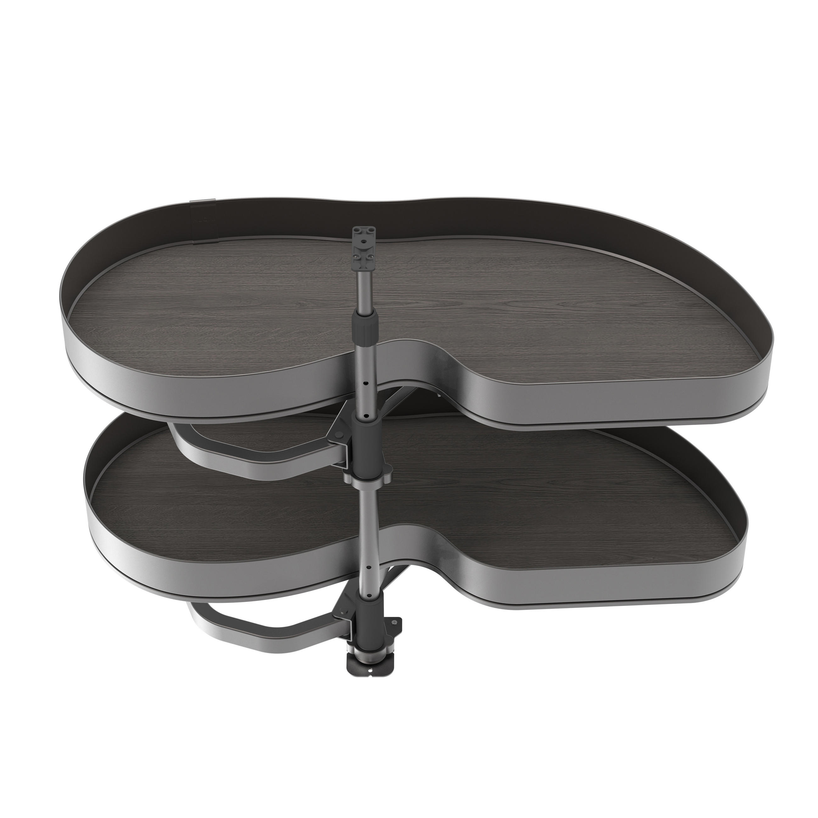 ECKSYSTEM Lake Harmony Für Küchenmodul Rechts, Höhenverstellbar, Stahl Und Holz, Anthrazitgrau - Grau, Metall (86.2/77/50cm) - EMUCA