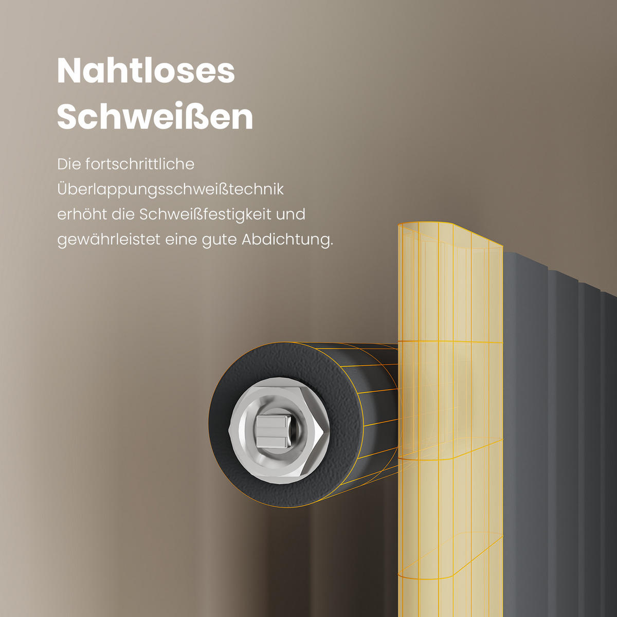 HEIZKÖRPER Flachheizkörper Anthrazit 63/100/4,9 cm - Anthrazit, Metall (100/63/4.9cm) - EMKE