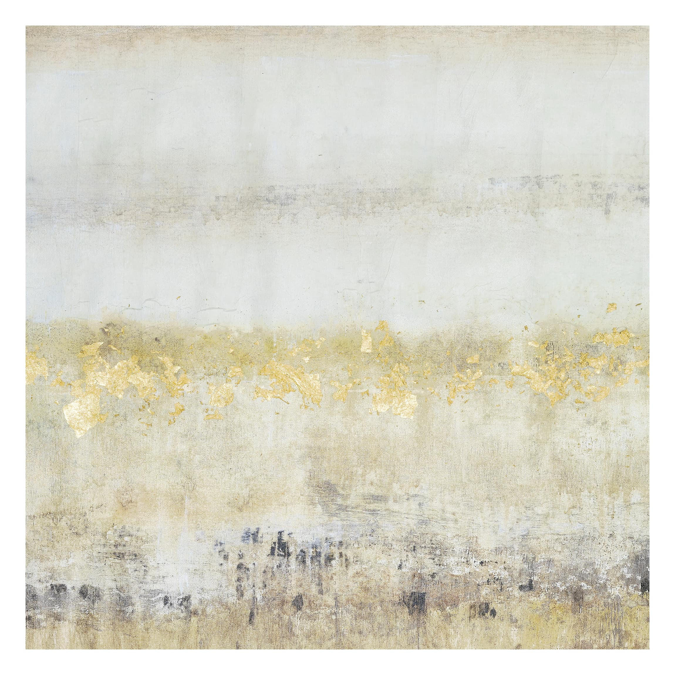 FOTOTAPETE Goldene Farbfelder I 288/288 cm - Weiß, Papier (288/288cm) - Bilderwelten