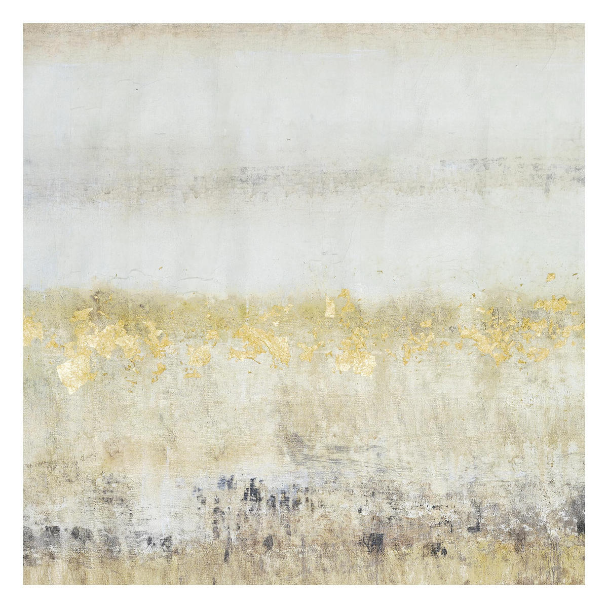 FOTOTAPETE Goldene Farbfelder I 288/288 cm - Weiß, Papier (288/288cm) - Bilderwelten