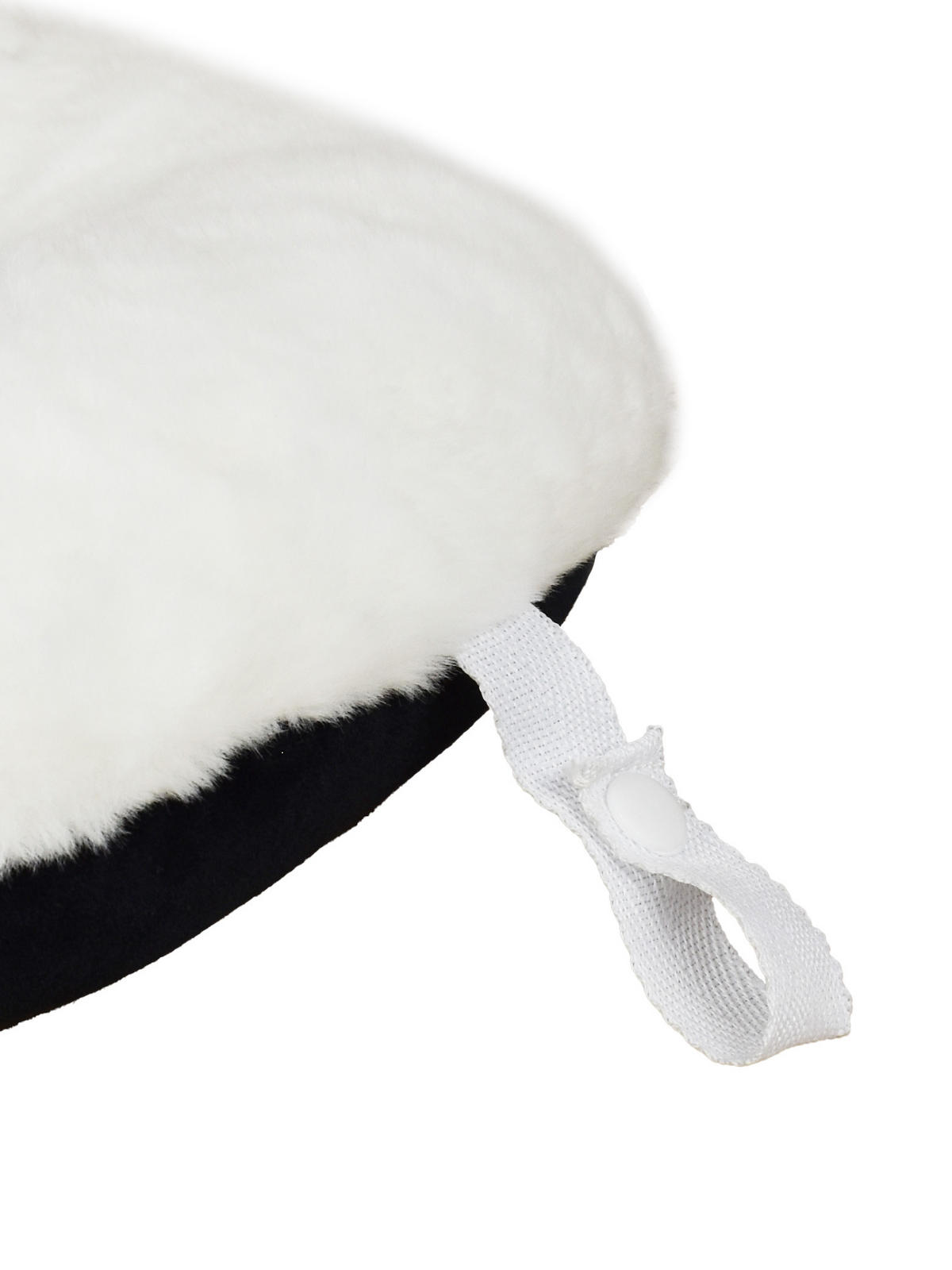 NACKENKISSEN schwarz/weiß 36 x 34 cm - Multicolor, Textil (36/34cm) - United Labels