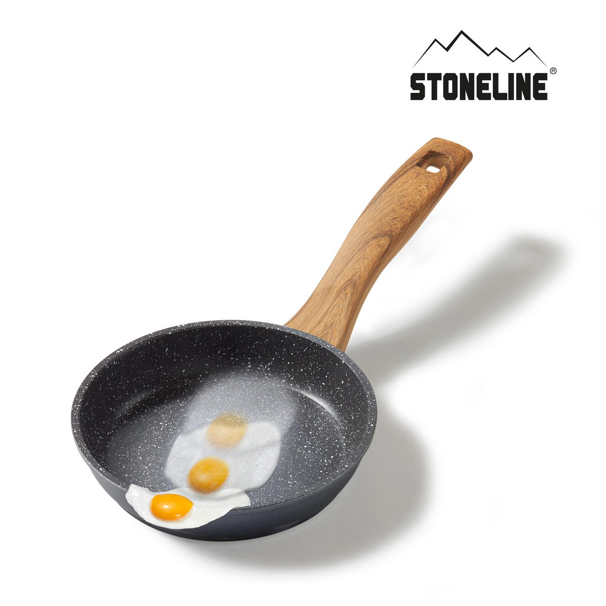 BRATPFANNE 16 cm - Grau, Metall (16cm) - Stoneline