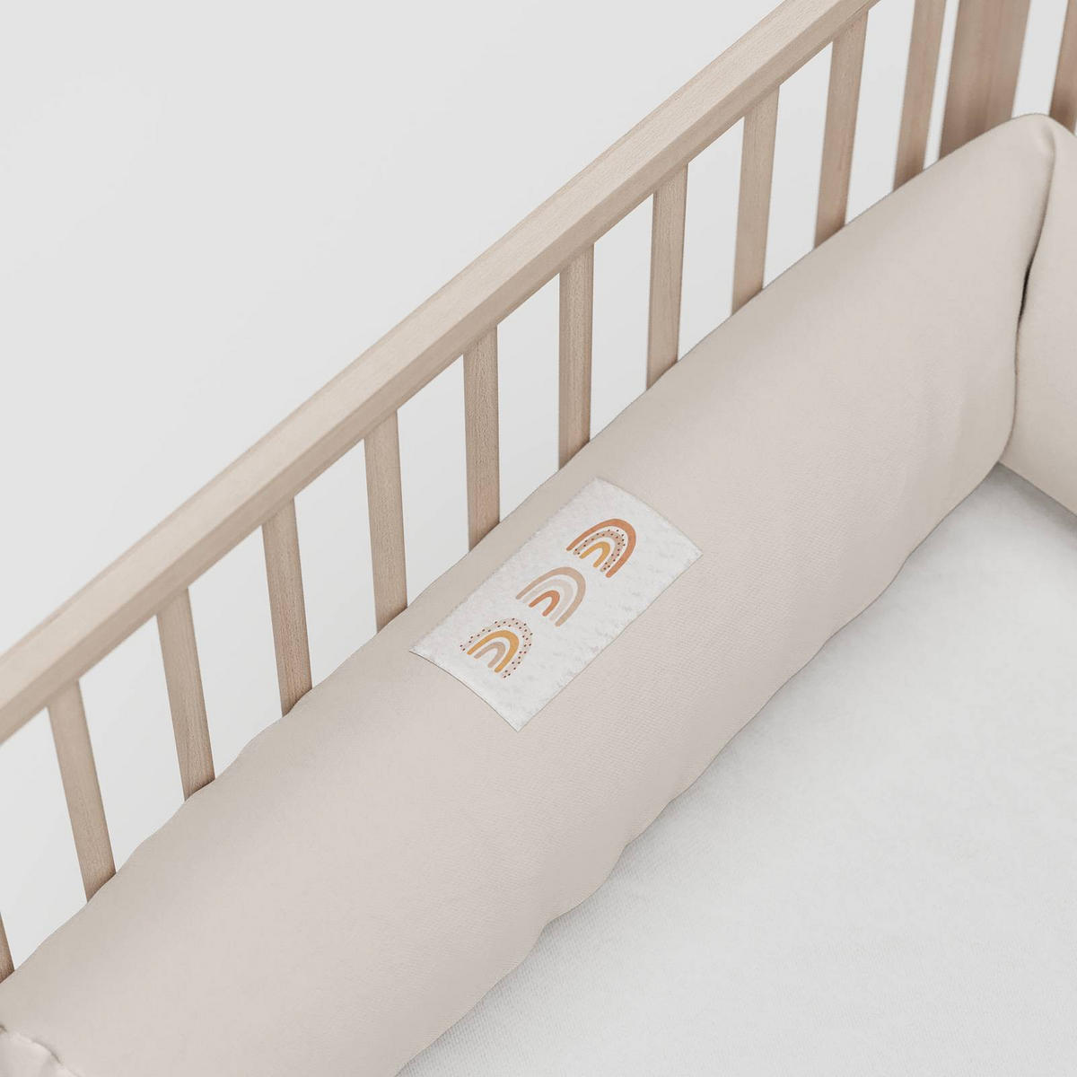 NESTCHENSCHLANGE Cozy "Magical Rainbow Oat Milk" 190 cm Bettschlange - Orange/Grau, Textil (15/190cm) - Sämann – make a difference.