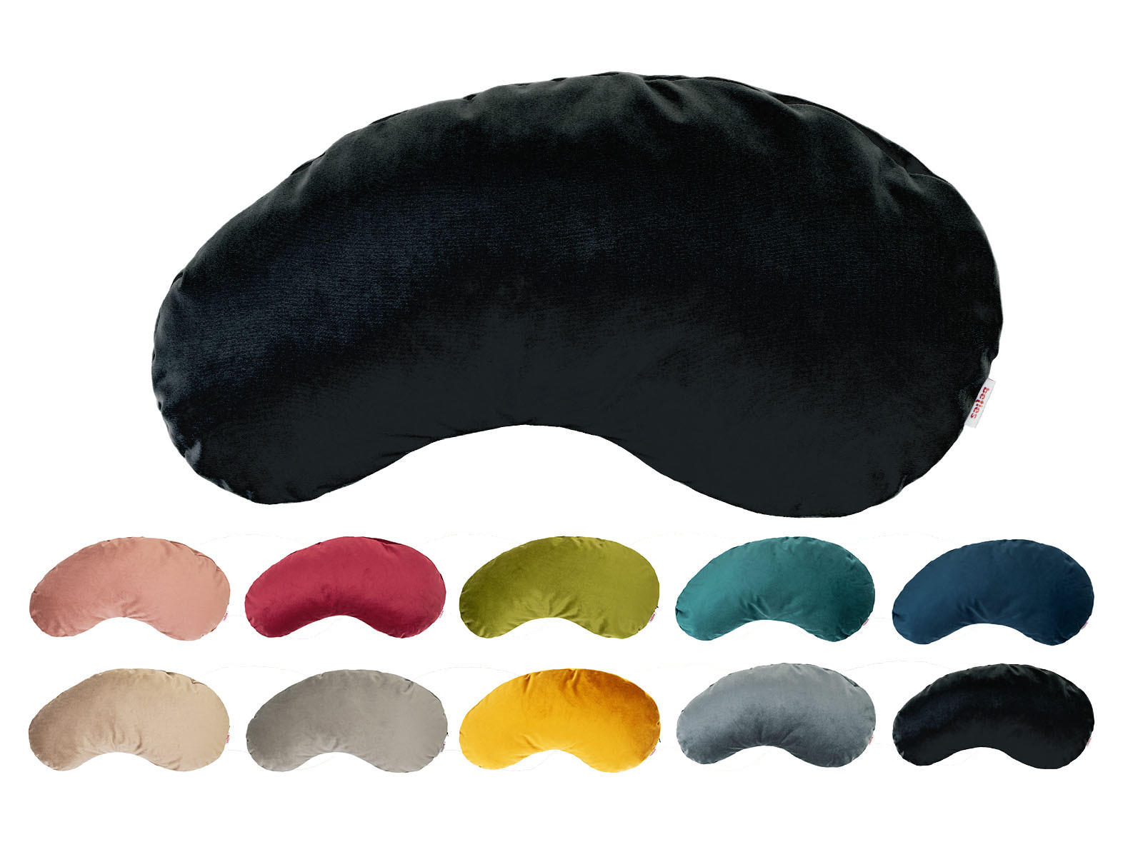 KISSEN-BOHNE Samt&Sonders schwarz 45/25 cm - Schwarz, Textil (25/45cm) - beties Heimtextil