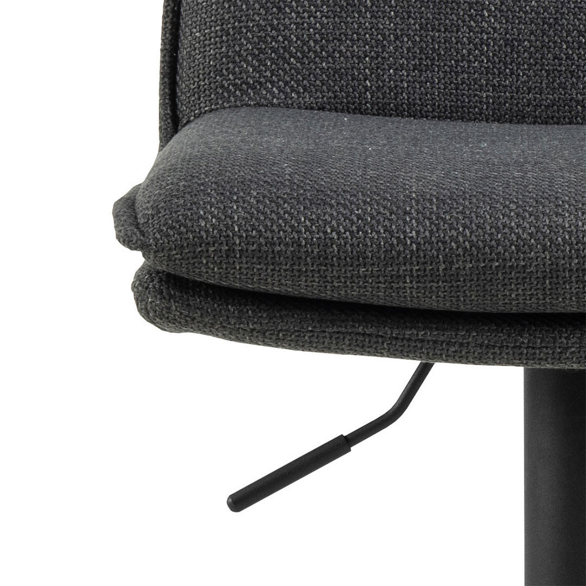 BARHOCKER, Flynn, Stühle Grau, Stoff, 44 x 53 x 107 cm - Grau, Textil/Metall (44/107/53cm) - ebuy24