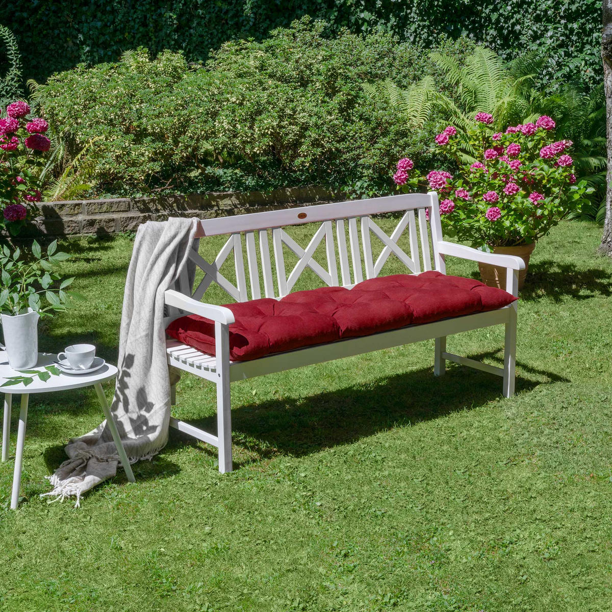 BANKPOLSTER Flair BK 100/50/8cm Rot - Rot, Textil (50/10/100cm) - Beautissu 