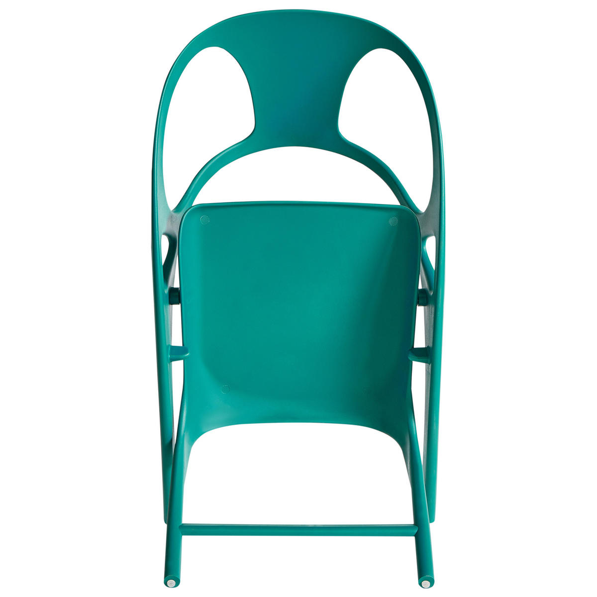 GARTENSTUHL 4er-Set Blaugrün Nemi - Grün, Kunststoff (59/80/53cm) - Beliani