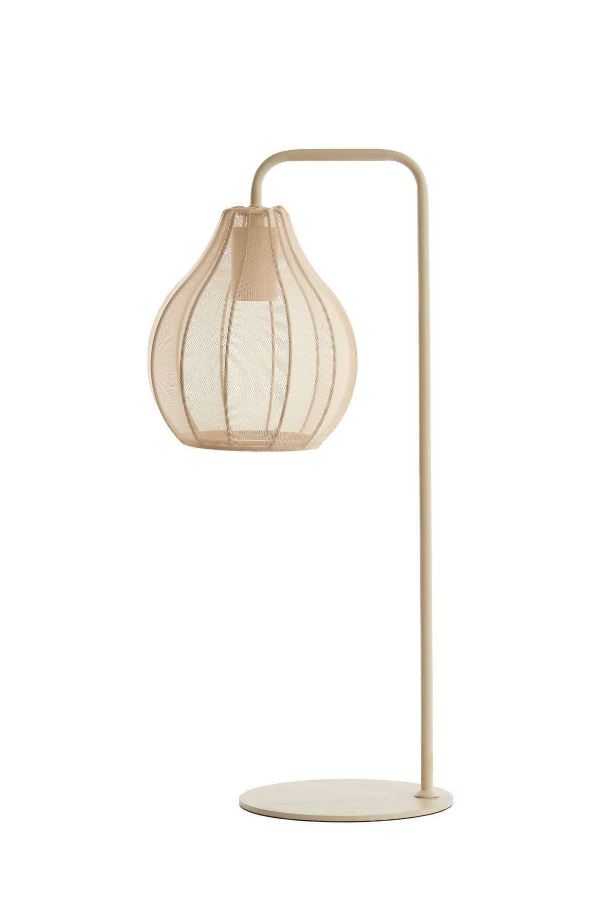 TISCHLAMPE Elati Braun Ø20/60,5 cm - Beige, Textil (20/20/60.5cm) - Light & Living